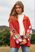 Amy Crochet Flower Sweater