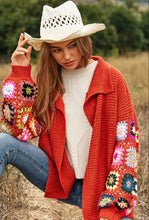 Amy Crochet Flower Sweater